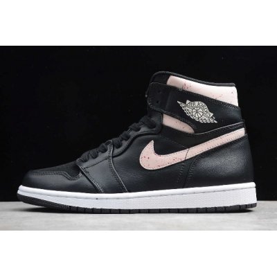 2019 Air Jordan 1 High Premium Black/Silt Red-Rush Maroon-White