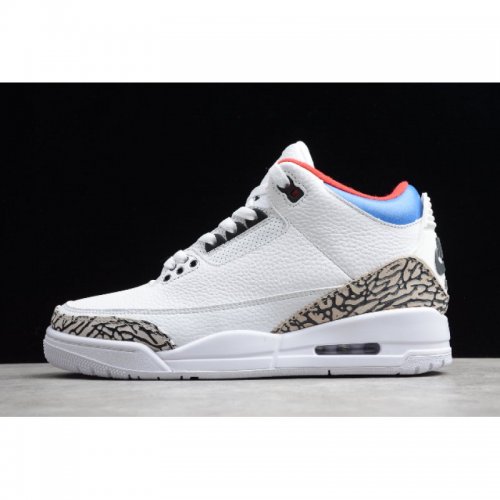 2020 Air Jordan 3 Retro Tinker NRG White/Blue-Red AQ3835-325