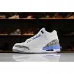 2018 Air Jordan 3 "UNC" PE White/White-Blue 820078 For Sale