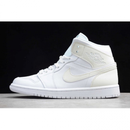 2019 Air Jordan 1 Mid White/White-White BQ6472-112 For Sale - Click Image to Close