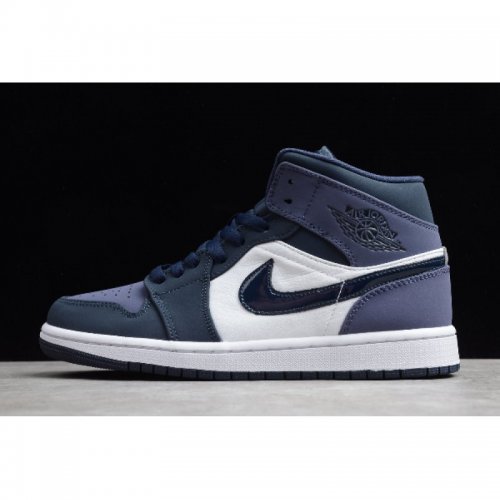 2020 Air Jordan 1 Mid Obsidian/Sanded Purple-White 554724-445