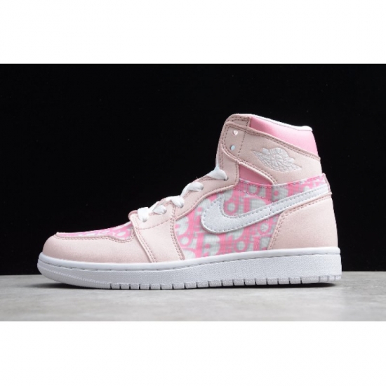 2020 Wmns Air Jordan 1 High Deadly Pink/White For Sale - Click Image to Close