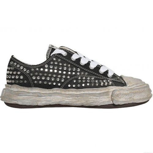 Maison Mihara Yasuhiro Peterson 23 OG Sole Studded Canvas Low Black