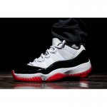 2020 Air Jordan 11 Low "White Bred" White/University Red-Black-T