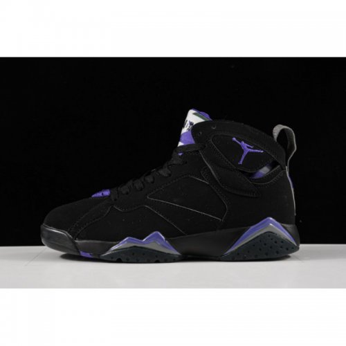 2020 Air Jordan 7 "Ray Allen" Black/Fierce Purple-Dark Steel Gre