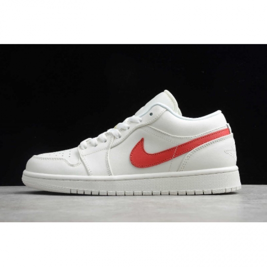 2020 Air Jordan 1 Low White/University Red AO9944-161 - Click Image to Close