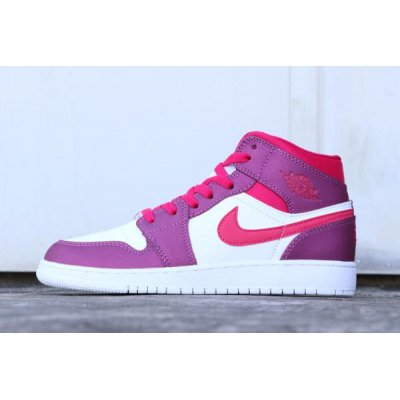 Air Jordan 1 Mid GS True Berry/Rush Pink 555112-661