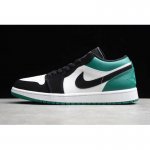 2019 Wmns Air Jordan 1 Low "Mystic Green" White/Black-Mystic Gre
