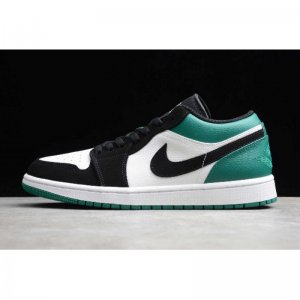 2019 Wmns Air Jordan 1 Low "Mystic Green" White/Black-Mystic Gre