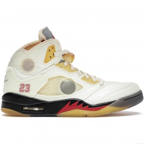Jordan 5 Retro OFF-WHITE Sail - Click Image to Close