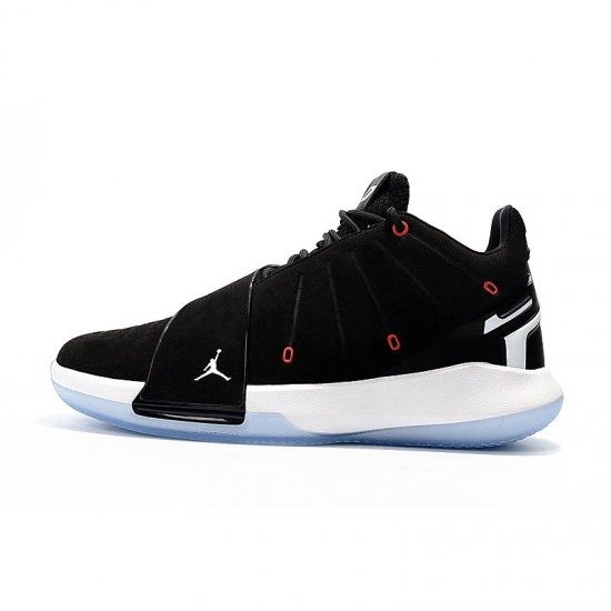 Men's Jordan CP3.XI Chris Paul Black/White-Red Basketball Shoes - Click Image to Close