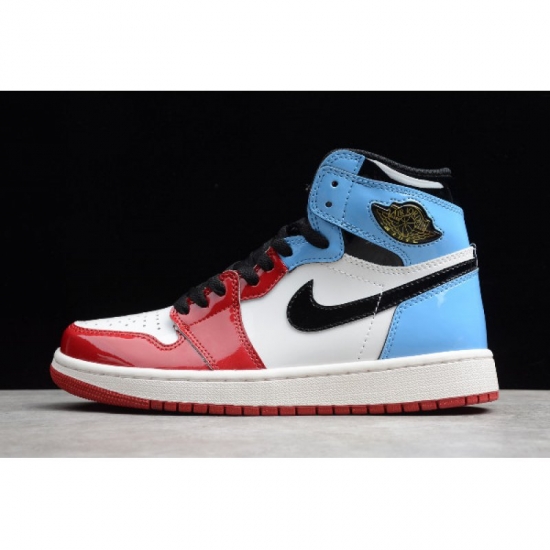 2019 Air Jordan 1 High OG "Fearless" White/University Blue-Varsi - Click Image to Close