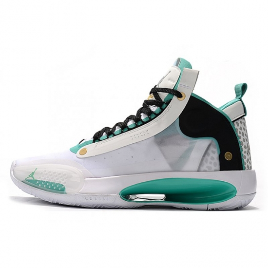 2019 Air Jordan 34 XXXIV White/Aurora-Black-Metallic Gold For Sa - Click Image to Close