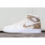 Air Jordan 1 High Premium "Snakeskin" Phantom/White AH7389-004