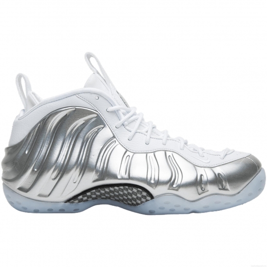 Nike Air Foamposite One Chrome White (Women's) - Click Image to Close