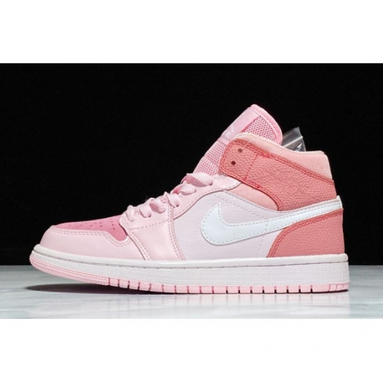 2020 WMNS Air Jordan 1 Mid AJ1 Digital Pink/White-Pink Foam-Sail - Click Image to Close