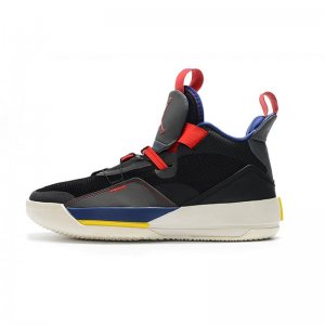Air Jordan 33 XXXIII "Tech Pack" Black/Black-Dark Smoke Grey-Sai