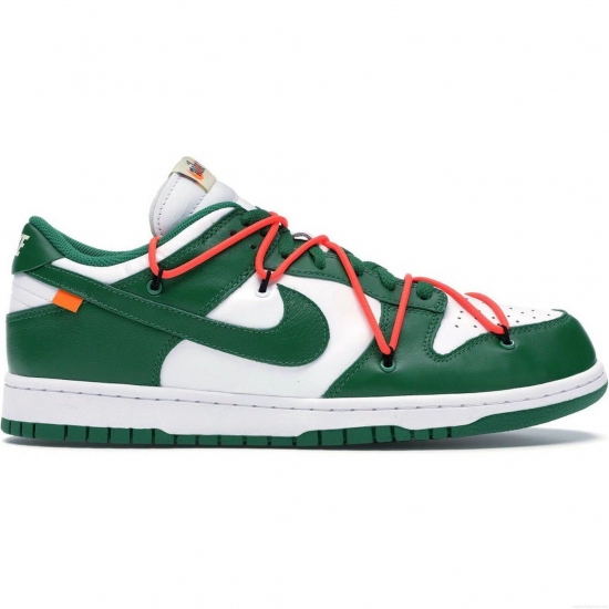 Nike Dunk Low Off-White Pine Green - Click Image to Close