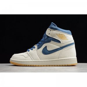 2020 Air Jordan 1 Retro High Jeter Sail/College Navy AH6342-104