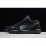 2019 Air Jordan 1 Retro Low "Triple Black" 553558-025