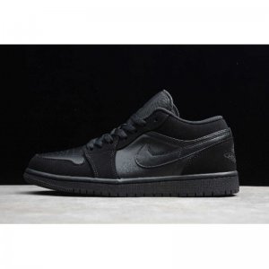 2019 Air Jordan 1 Retro Low "Triple Black" 553558-025