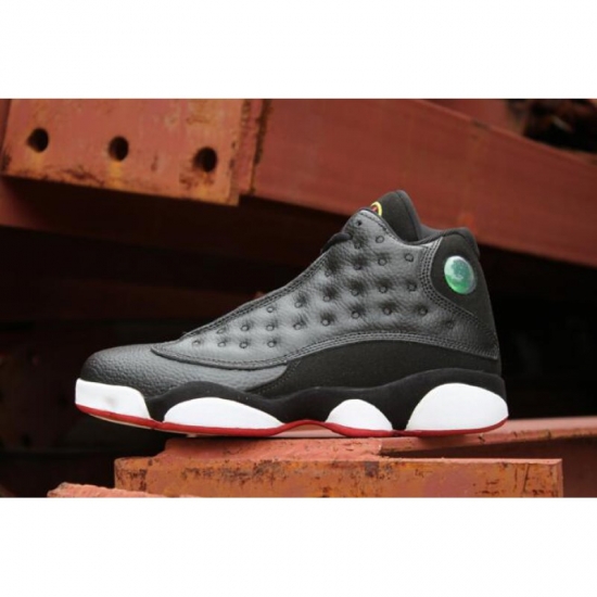 New Air Jordan 13 "Playoffs" Black/True Red-White 414571-004 - Click Image to Close
