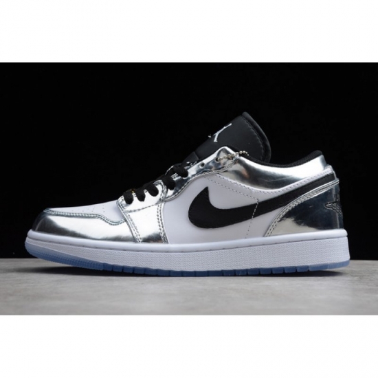2019 Air Jordan 1 Low "Pass The Torch" Chrome/White-Turbo Green- - Click Image to Close