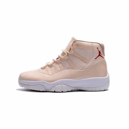 New Air Jordan 11 "Maroon" Light Pink/White Basketball Shoes - Click Image to Close