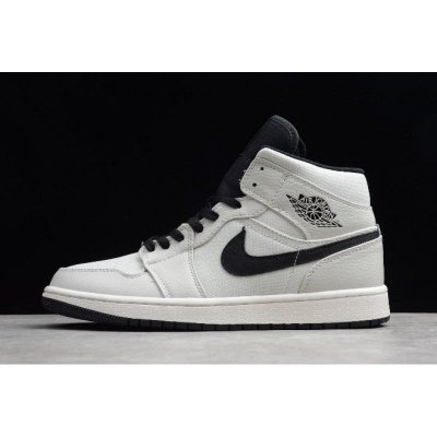 Air Jordan 1 Mid SE "Canvas" Light Bone/Cone-Black-Sail 852542-0