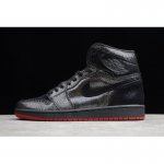 2019 Air Jordan 1 High OG "SP Gina" Black/Black-White-Varsity Re