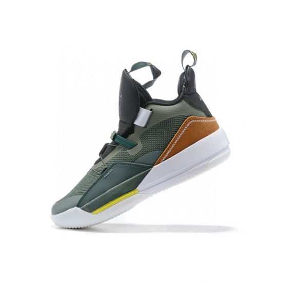 2019 Travis Scott x Air Jordan 33 NRG "Army Olive" CD5965-300 Fo - Click Image to Close