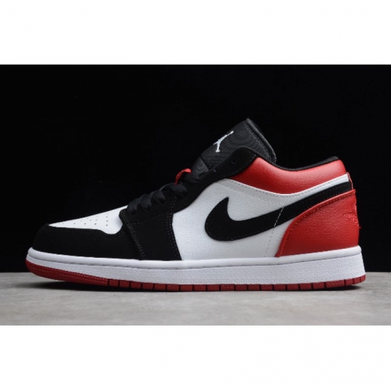 2019 Air Jordan 1 Low "Black Toe" 553558-116 - Click Image to Close