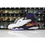 New Air Jordan 8 Retro "Three-Peat" White/Infrared 23-Black-Brig