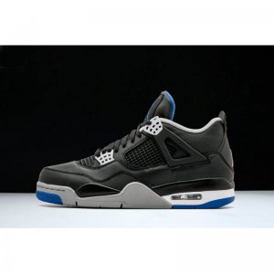 Air Jordan 4 Retro "Motorsport Away" Black/Game Royal-Matte Silv