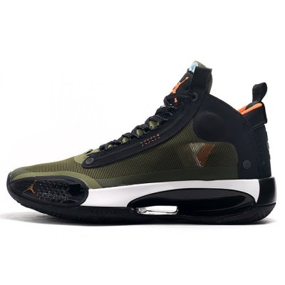 2019 Air Jordan 34 XXXIV Olive/Black-Orange-White For Sale