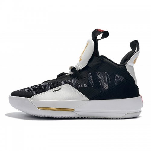 2019 Air Jordan 33 "Tiger Camo" Black/White/University Red-Metal