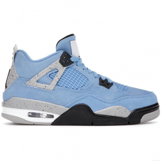 Jordan 4 Retro University Blue (GS) - Click Image to Close
