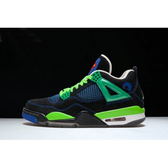 New Air Jordan 4 Retro "Doernbecher" Black/Old Royal-Electric Gr - Click Image to Close