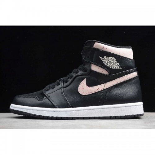 2019 Air Jordan 1 High Premium Black/Silt Red-Rush Maroon-White