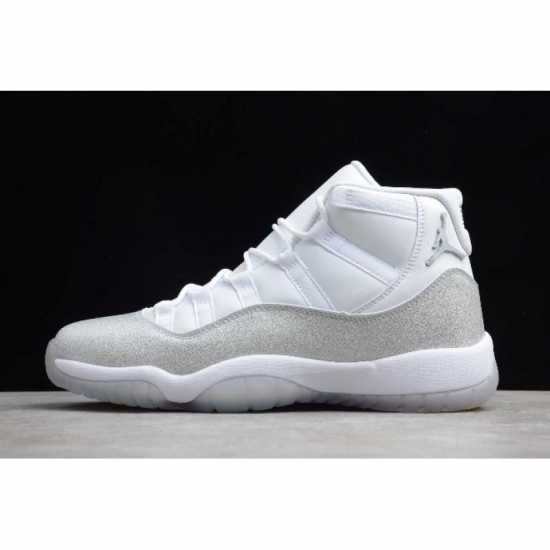 2019 Air Jordan 11 Retro "Vast Grey" White/Metallic Silver-Vast - Click Image to Close
