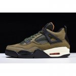 Air Jordan 4 "Undefeated" Olive Green/Black-Orange For Sale