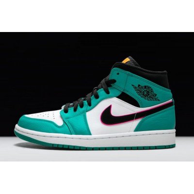 Air Jordan 1 Mid SE "South Beach" Turbo Green/Black/Hyper Pink/O
