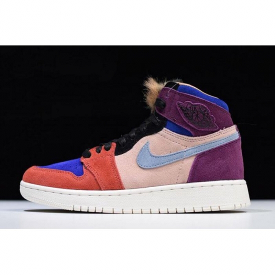 Aleali May x WMNS Air Jordan 1 High "Viotech" Bordeaux/Sunset Ti - Click Image to Close