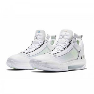 2020 Air Jordan 34 Low "Crispy" White/Metallic Silver-Pure Plati
