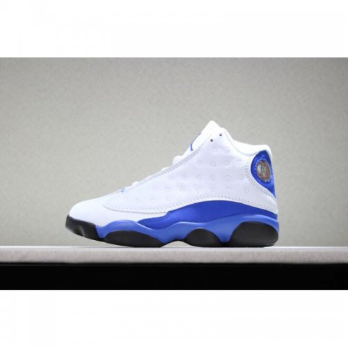 Kid's Air Jordan 13 "Hyper Royal" White/Royal Blue-Black Basketb