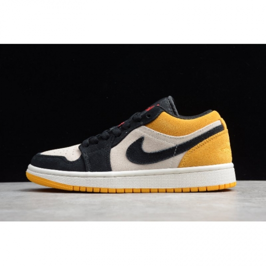 2020 Air Jordan 1 Low Sail University Gold Black 553558-127 - Click Image to Close