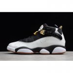 2019 Air Jordan 6 Rings GG White/Black-Metallic Gold-Gum 323399-