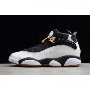 2019 Air Jordan 6 Rings GG White/Black-Metallic Gold-Gum 323399-
