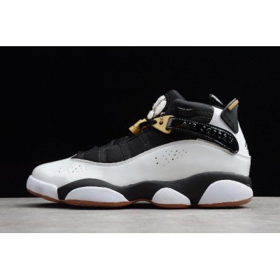 2019 Air Jordan 6 Rings GG White/Black-Metallic Gold-Gum 323399-