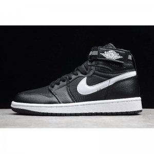 2019 Air Jordan 1 High Strap Black/Dark Grey-White 342132-003